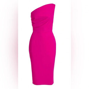 ! Chiara Boni La Petite Robe Angelina One-Shoulder Dress sz 42